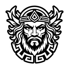 A filled style icon of hephaestus greek symbol