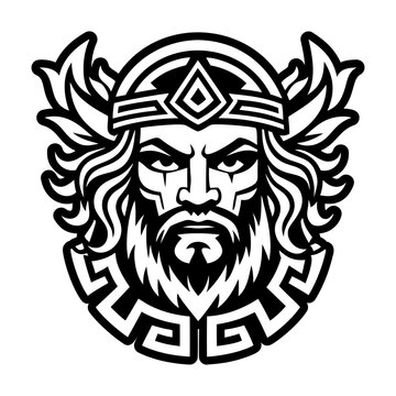 A filled style icon of hephaestus greek symbol