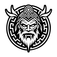 Greek mythology symbol icon in solid style