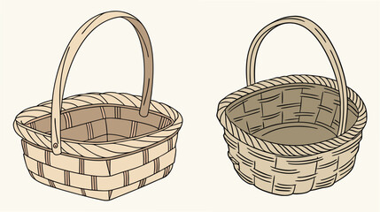 Woven Baskets Display set