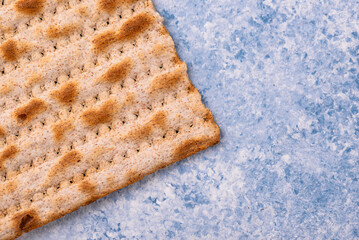 Traditional Jewish bread matzo for Passover