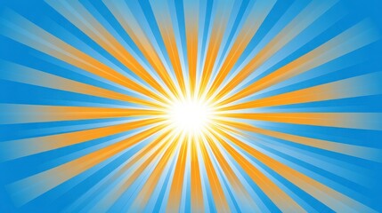Obraz premium Radiant Sunburst Graphic Design: A Stunning Visual Representation of Summer Sun
