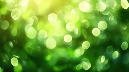 Obraz premium A vibrant green blur effect with barely visible white circuits, symbolizing eco-friendly technology.