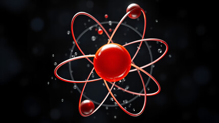 Atomic nucleus electrons neutrons protons. model shows that an atom is mostly empty space, with electrons orbiting a fixed, positively charged nucleus in set, predictable paths.