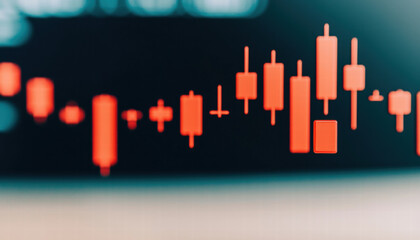 Investment portfolio diversification concept with financial charts