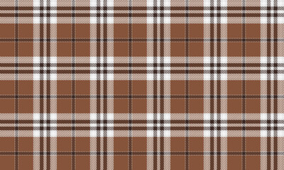 Seamless plaid, orange, white, brown, with a classic and warm design, suitable for sewing clothes such as skirts and pants, adding charm to your style.