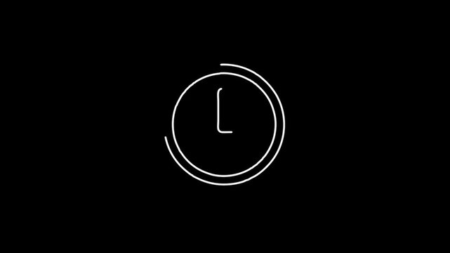 Animated Clock & Schedule Icons | Flat Lineal Time & Business Essentials