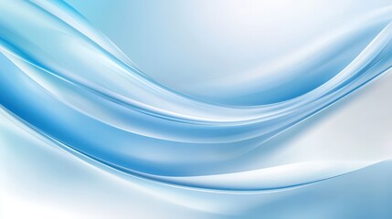 Obraz premium Stunning Light Blue Abstract Background Design with Smooth Flowing Lines
