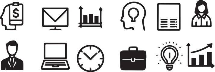 career business growth icon