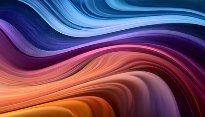 Serene Sunset Hues Swirling In A Mesmerizing Dance Of Abstract Colors And Flowing Lines Creating A Vibrant And Calming Visual Experience