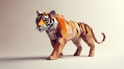 Low-poly tiger illustration (2)