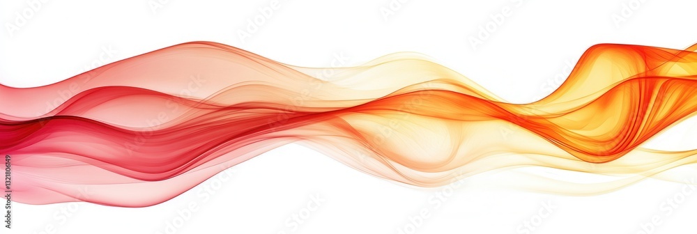 Leinwandbilder Dynamic abstract background with energetic waves in red and orange hues for creative projects and design elements