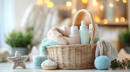 Professional Gift Basket for New Moms After Childbirth with Baby