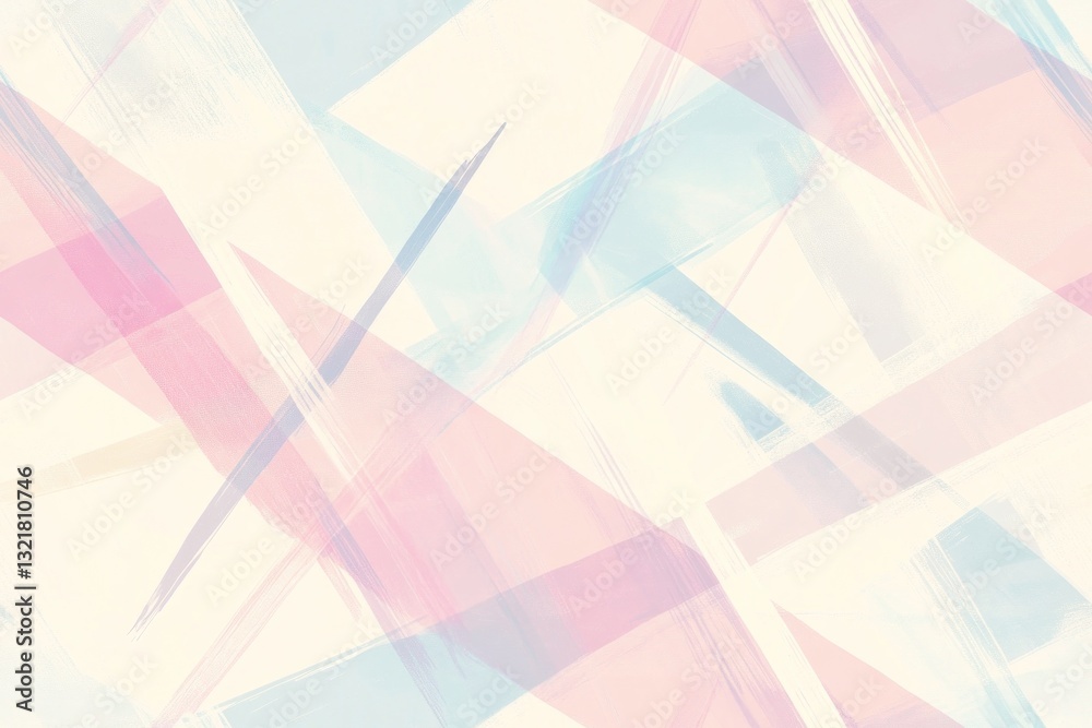 Wall mural pastel colors brush strokes creating dynamic abstract background