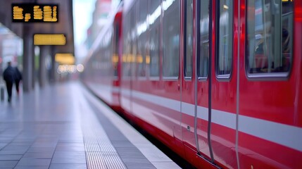Fototapeta premium Innovative smart transport system enhances urban mobility science and technology in action