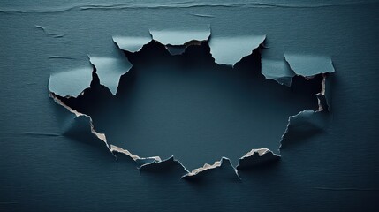 Creative Marketing Breakthrough Concept Featuring Torn Paper Effect for Innovative Visual Communication