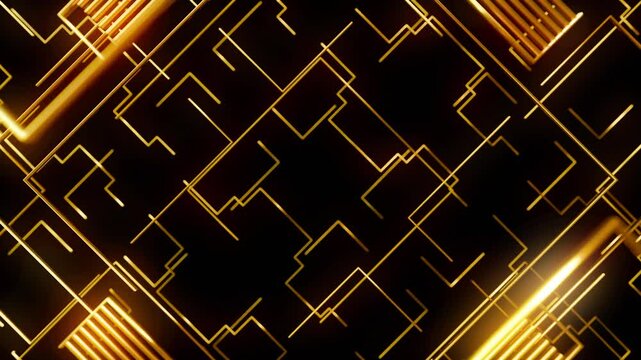 Golden Art Deco Background