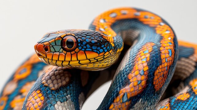 Professional Usage of Vivid Fourlined Snake Elaphe quatuorlineata Image