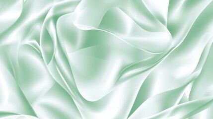 Fototapeta premium Stunning Light Green Silk Fabric Texture - Abstract Art Design
