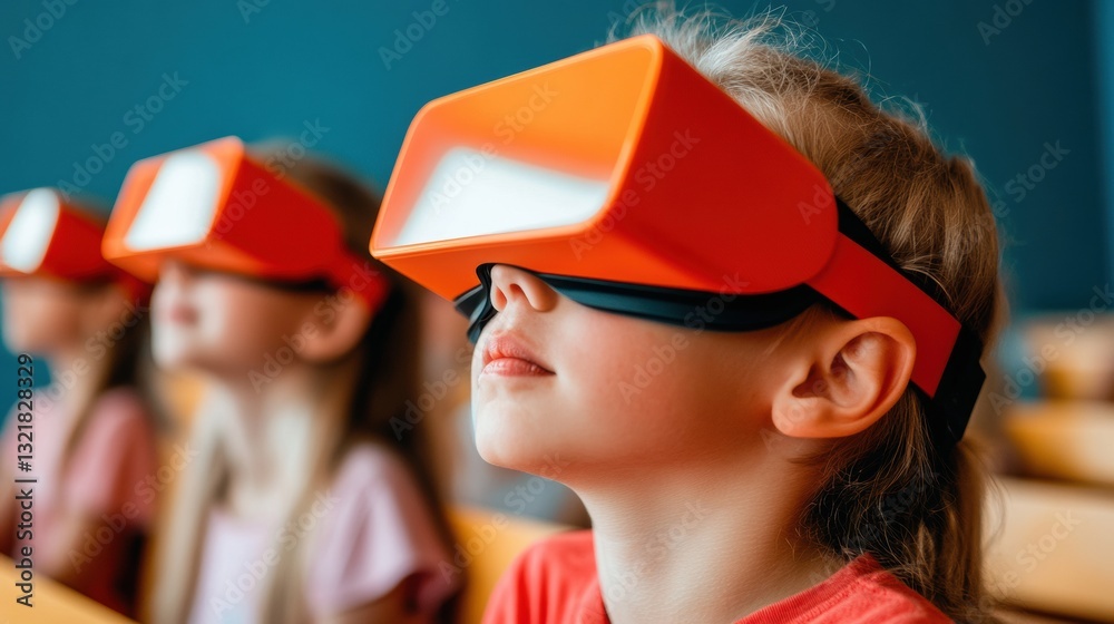 Aufkleber immersive learning revolution gen z kids exploring digital frontiers through vibrant ar experiences 