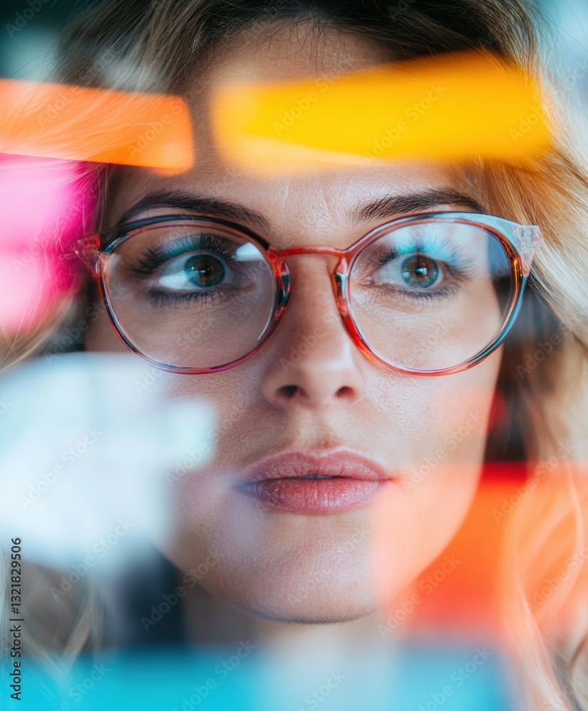Aufkleber chromatic focus next-gen creative professional exploring digital innovation through vibrant lens of 