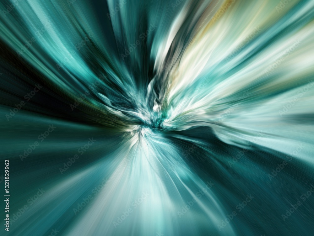 Aufkleber quantum hypermotion immersive digital warp visualization for cutting-edge tech branding, ai innovati