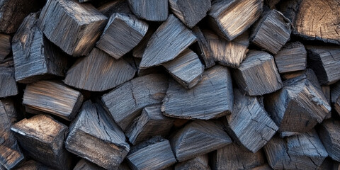 Fototapeta premium Ash Texture - Fine soft particles from burnt wood or 
