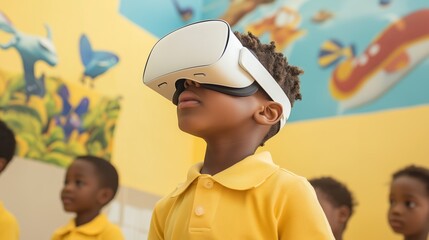 Child-centric virtual reality classroom engaging educational experiences