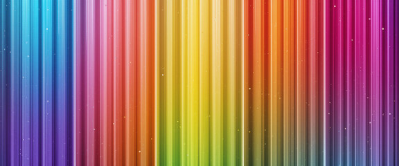 A vibrant spectrum of vertical stripes, blending seamlessly into a rainbow gradient with a soft, glowing effect.