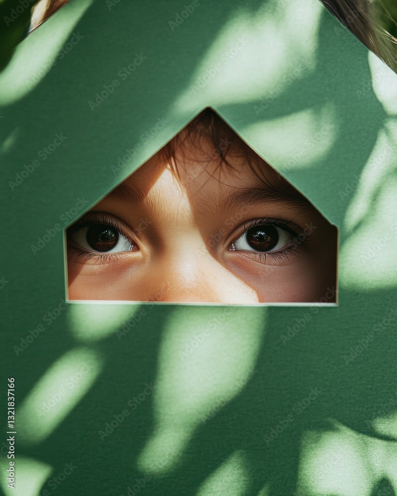 Poster mindful play and creative discovery whimsical gen z learning aesthetic with soft green biophilic des