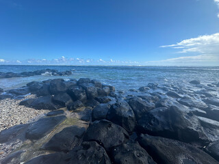 The ocean at the island Mauritius