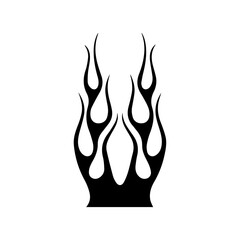 vector illustration of a burning flame fire