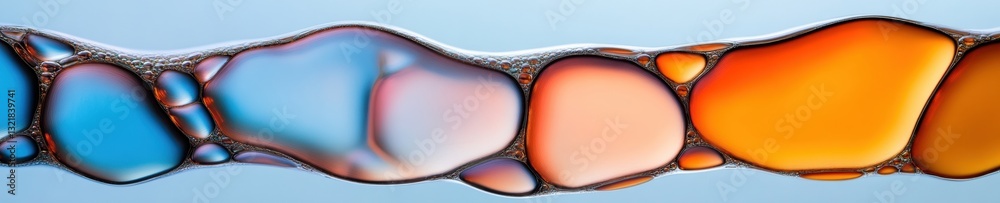 Poster Fluid Dynamics Visualization Organic Color Gradient Macro Exploring Material Science, Digital Art, and Emerging Visual Design Trends