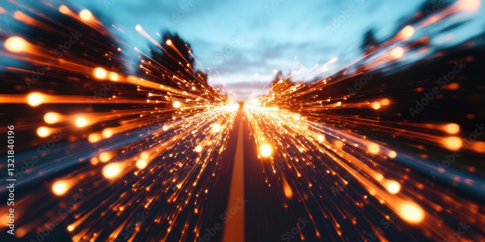 Poster Hyper-Speed Data Flow Quantum Velocity Visualization of Digital Acceleration - Next-Gen Network Performance Analytics for Transformative Tech Ecosystems
