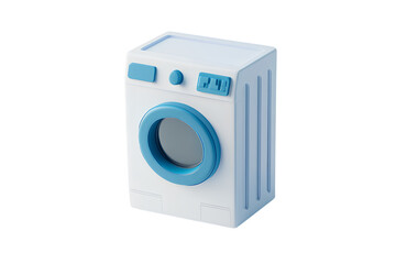  3D icon of a washing machine transparent background PNG