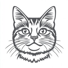 cat felidae white felinae vertebrate whiskers facial expression line art snout carnivores