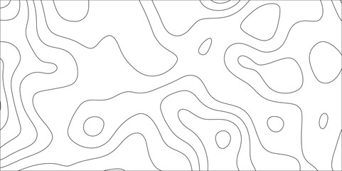 Topographic map background geographic line map with elevation assignments. White topography map contour texture vector form. Cartographic Weave with seamless striped patterns and wavy Lines.