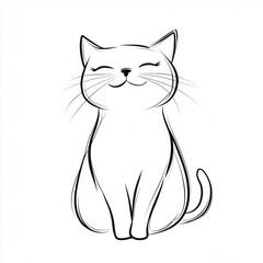 cat white line art vertebrate felinae felidae whiskers facial expression snout drawing