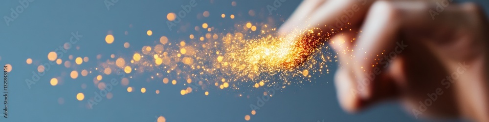 Aufkleber Immersive AI Interaction Dynamic Neural Touch Interface Revealing Futuristic Data Visualization with Particle Stream Dynamics for Next-Gen Business Intelligence