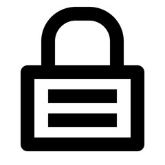 Obraz premium security regular icon