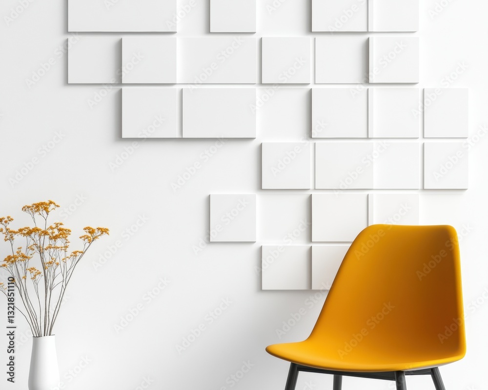 Poster minimalist modular wall storage contemporary geometric design for flexible living spaces with bold c