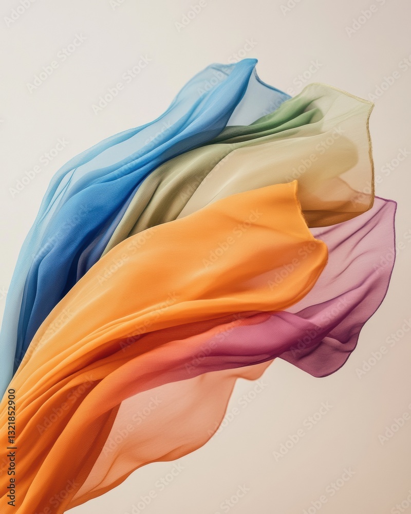 Aufkleber Fluid Dynamics Soft Gradient Textile Art Exploring Inclusive Design, Emotional Connectivity and Contemporary Visual Storytelling in Digital Branding