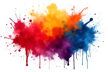 Fototapeta premium Colorful Paint Splatter Abstract Background Design