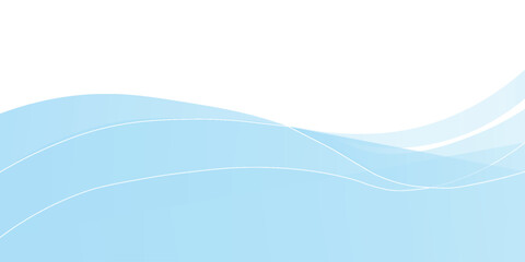 Abstract blue white background. Vector modern waves.