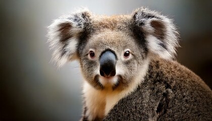 Obraz premium Closeup photo of Koala with blurred background