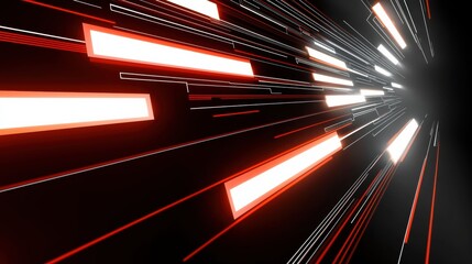 Dynamic light trails illustrating motion in a futuristic environment abstract visual art digital perspective