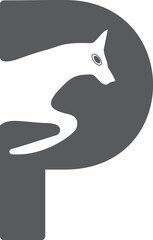 Hours logo design. Power logo design. P logo design.  Horse logo design. Animal P logo design. Horse P logo design. P logo design. Pet animal logo design. 