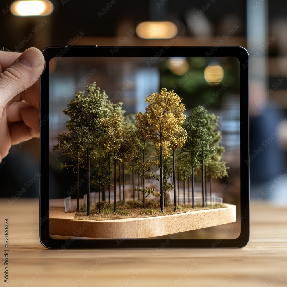 Poster digital eco-innovation sustainable urban planning visualization through immersive landscape modeling