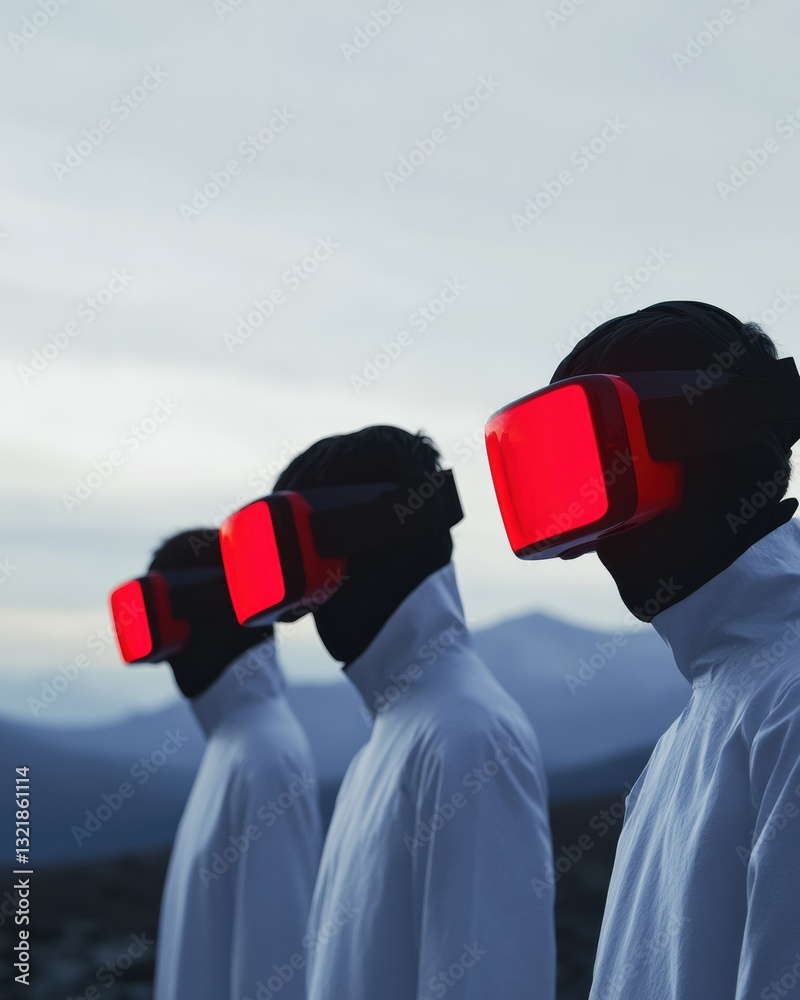 Poster Immersive Digital Dystopia Next-Gen VR Experience Exploring Technological Isolation and Cognitive Disconnection Among Millennial Professionals