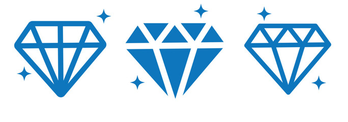 diamond icon vector